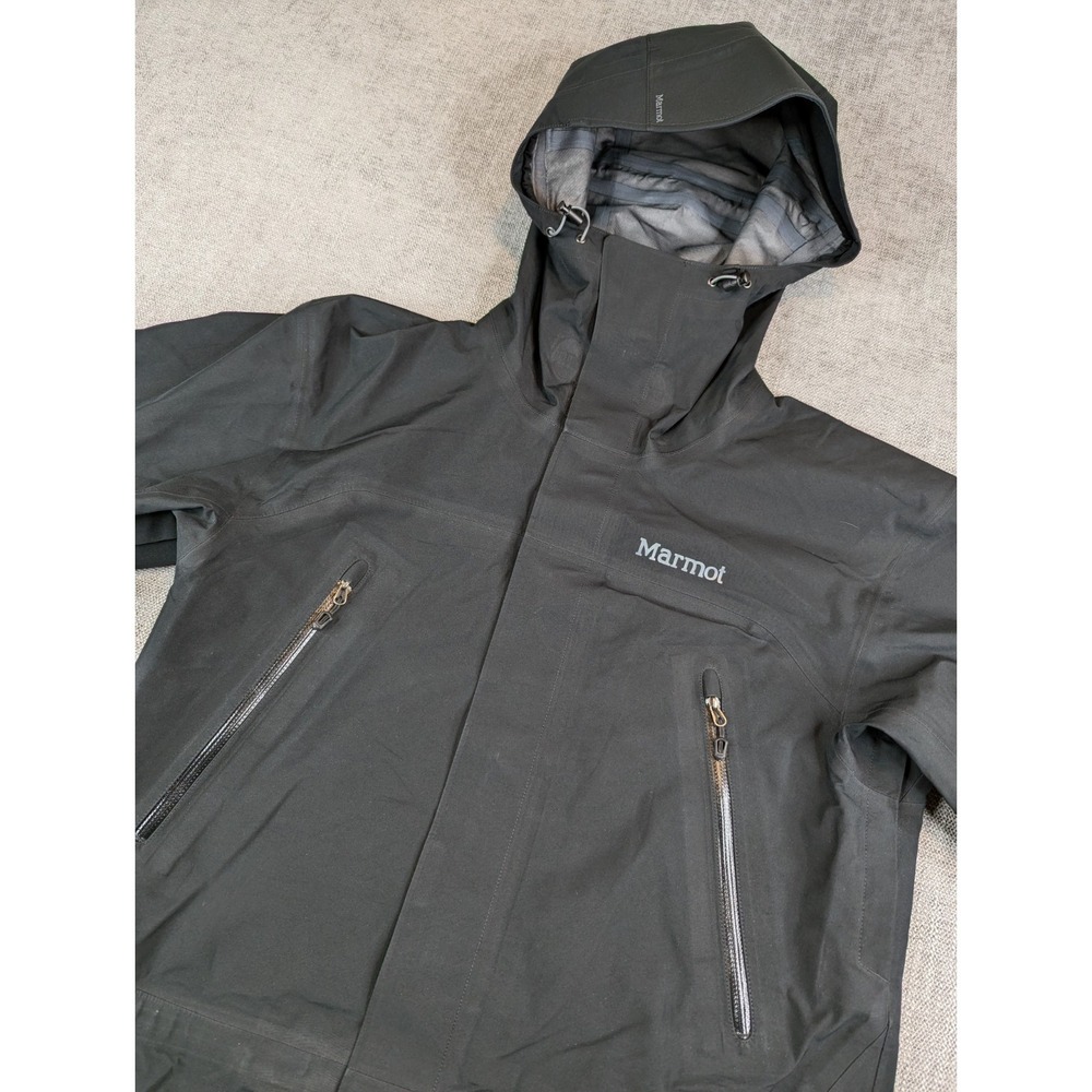 Marmot Jacket Men S Black Spire Gore-Tex Waterproof Hooded Ski Jacket Snowboard